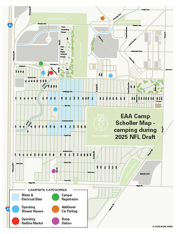 EAA camp scholler map for 2025 NFL draft