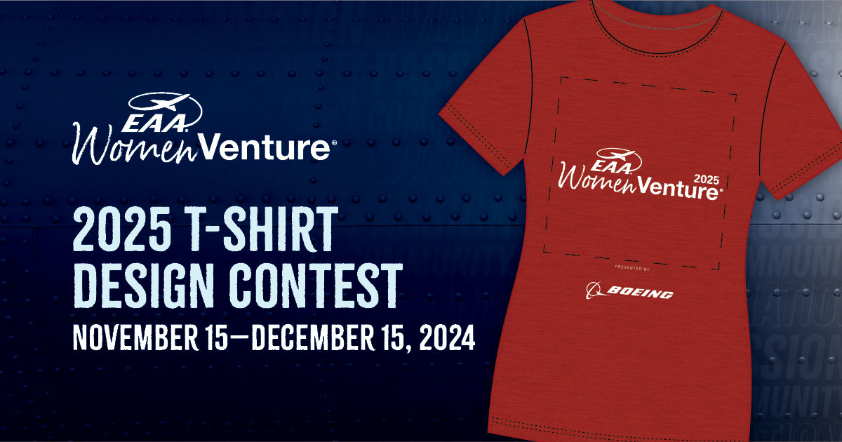 EAA womenventure tshirt contest 2025