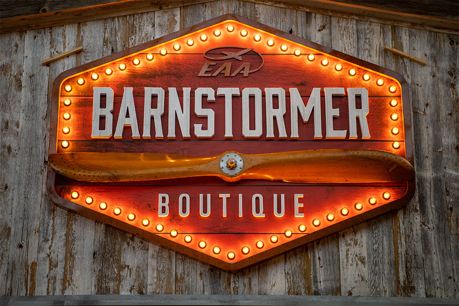 eaa barnstormer boutique sign