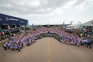 small womenventure group picture at airventure 2024